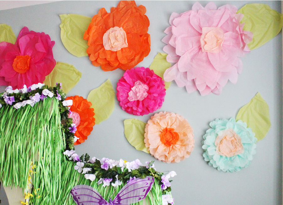 How to make Giant Tissue Paper Flowers - Hoosier Homemade