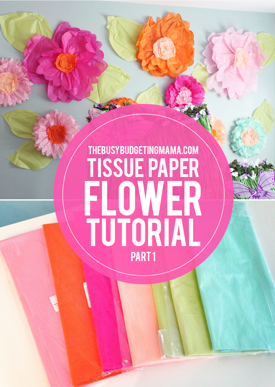 Giant Tissue Paper Flower Tutorial Part 1 At Home With Natalie