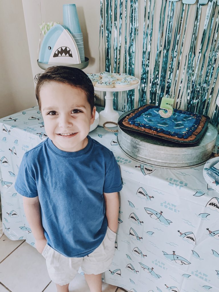 Asher’s 5th Birthday-Shark Party Theme – At Home With Natalie